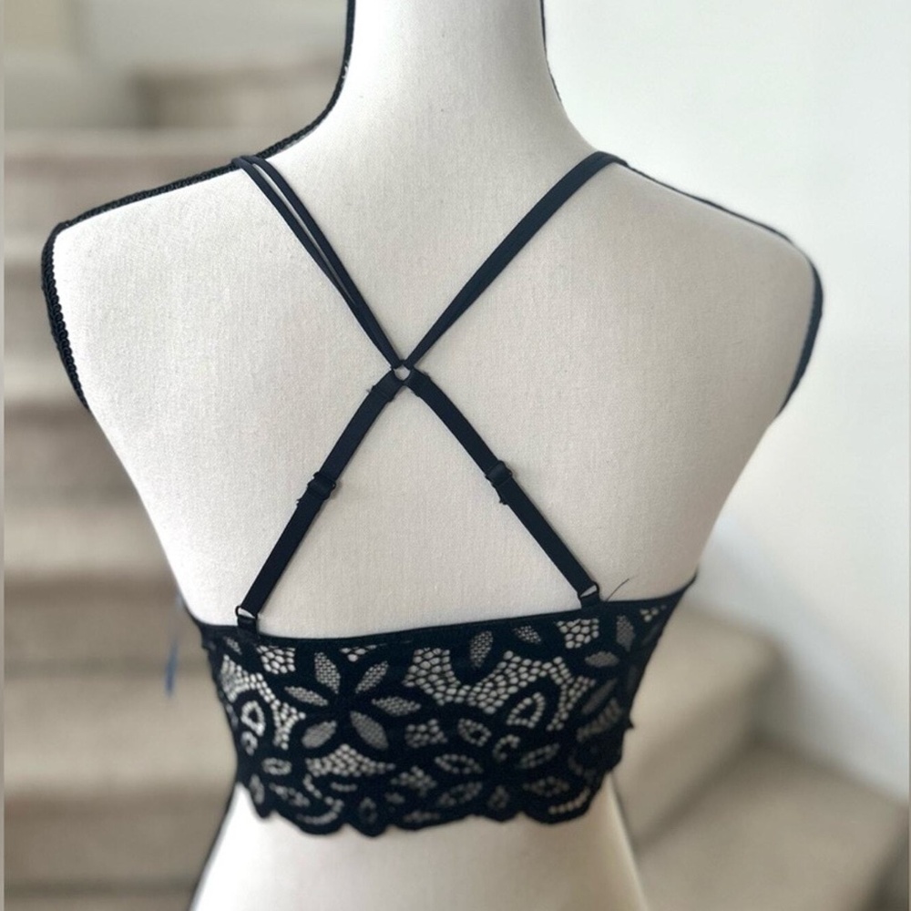 Padded lace bralette, Black - Abercrombie & Fitch - size XS - NWOT - Black - Picture 6 of 6